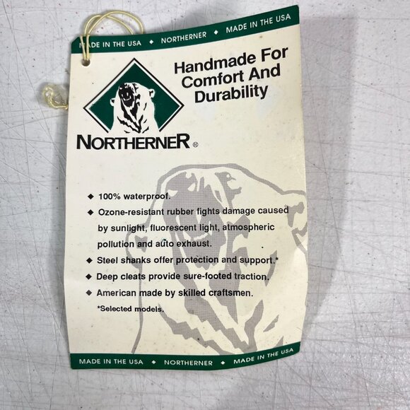 NEW Northerner 2 Buckle Hi-Chore Overshoe - Men 12 Brown Rubber Waterproof 41801 - Picture 12 of 15